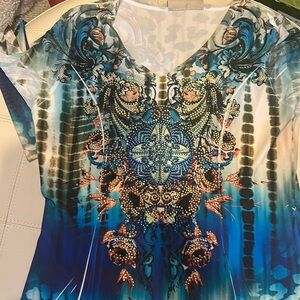 Embellished light weight tunic